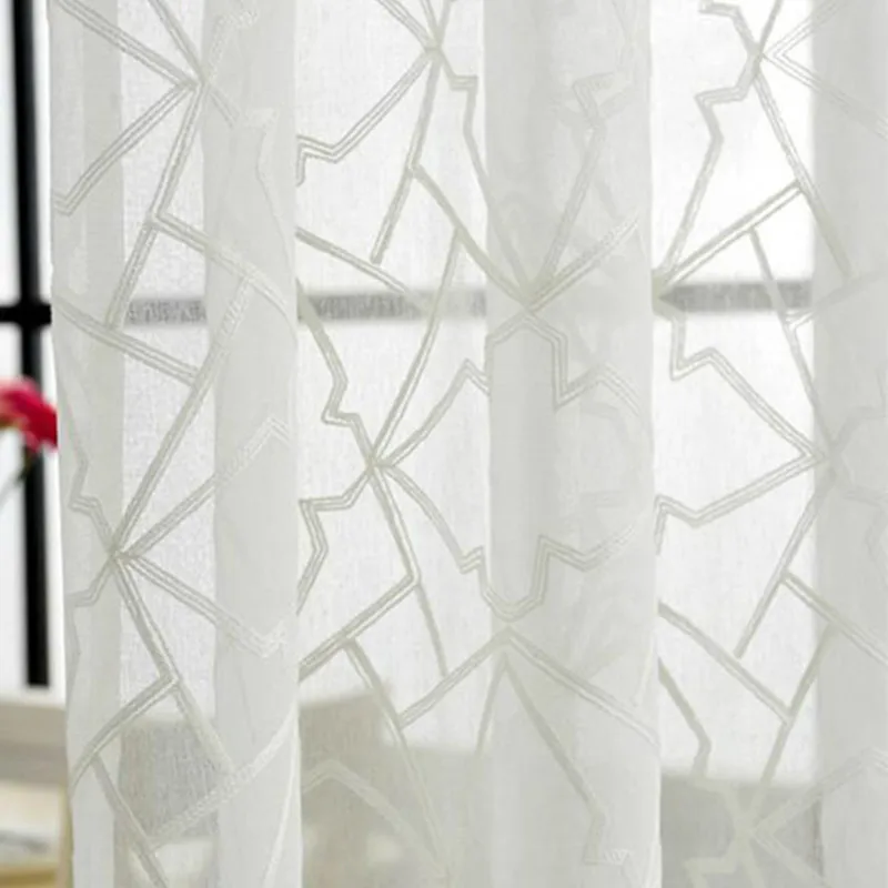 

Pa.an Twilight Tulle Window Curtain Luxurious Sheer Voile Modern Curtains Living Room Bedroom Window Screen Custom Processing