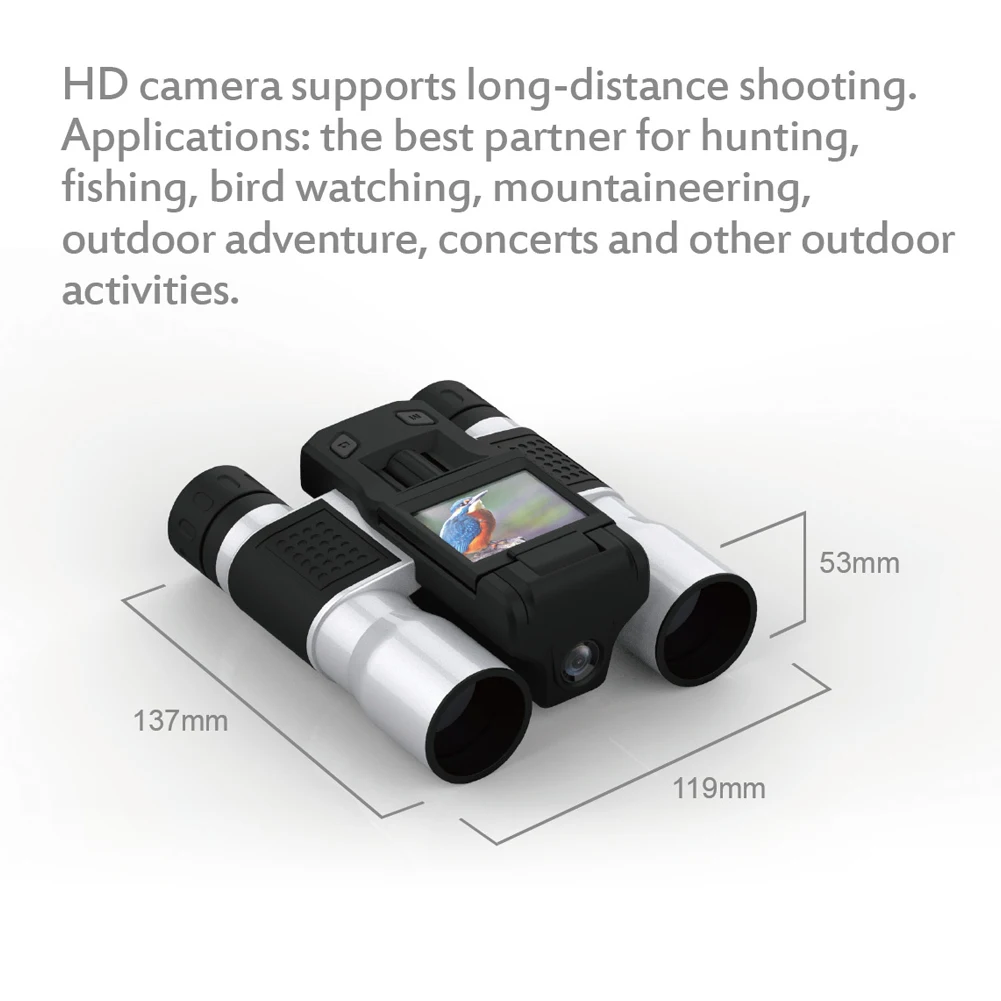 W32 Digital Telescopes Camera 2 in 1 270° Rotatable TFT Display 12x Optical Zoom 1080P Video Hunts Fishing Bird Watching |