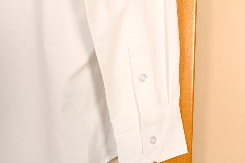 

2021 TB brand men fashion long sleeve oxford casual shirt dophin embroidery white cotton social office men's shirts
