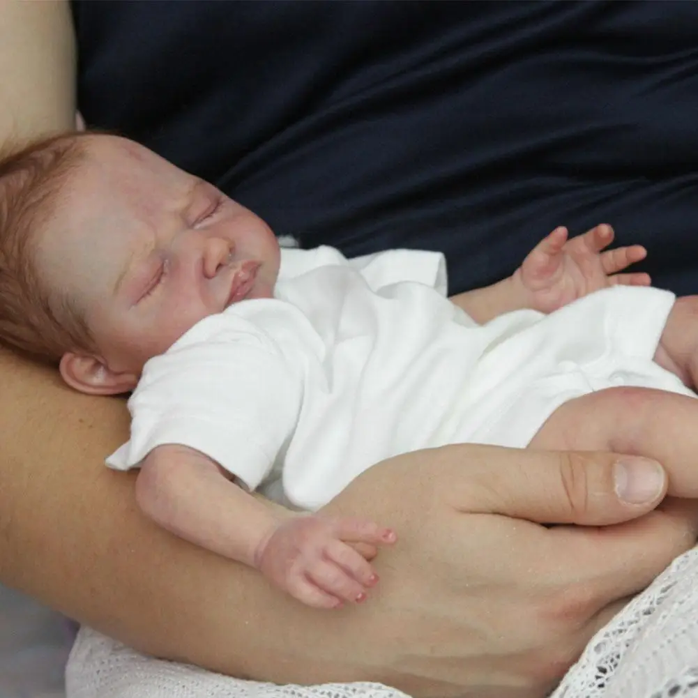 

Flesh Colored Lifelike 18 Inch Newborn Baby Dolls Kit DIY Touches Rebirth Soft Parts Dolls Z8U8