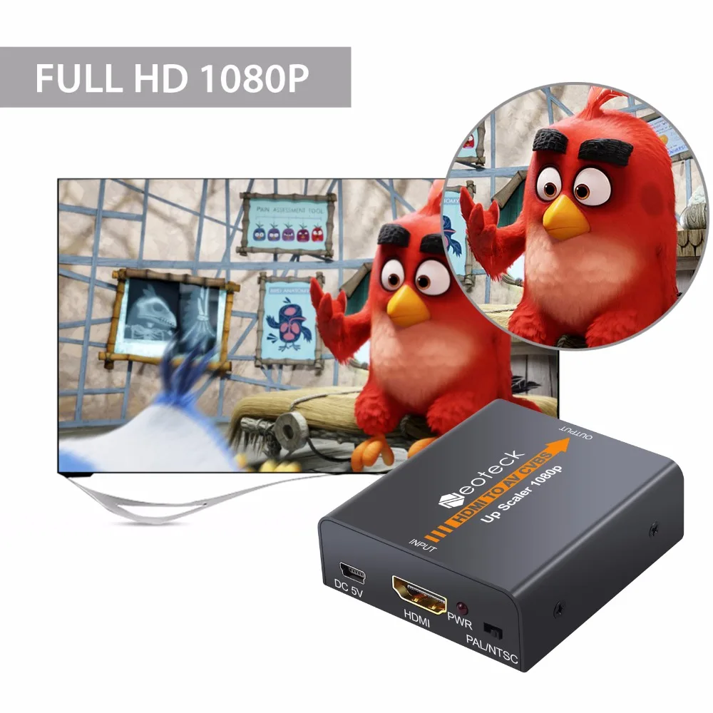 ESYNiC HDMI к 3RCA AV CVBS видео звук композитный конвертер 1080p для ТВ Blu Ray DVD Xbox PS3 PS4 Стере R/L аудио адаптер