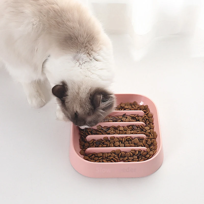 

Pet Dog Feeding Food Bowls Puppy Slow Down Eating Feeder Dish Bowl Prevent Anti Choking Cat Eating Bowl Anti-Gulping Food Plate
