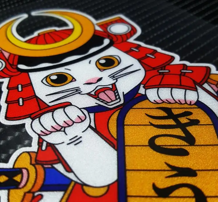 Манэки-нэко \ японского ниндзя наклейки японский Lucky Cat Автомобиль Мотоцикл Шлем