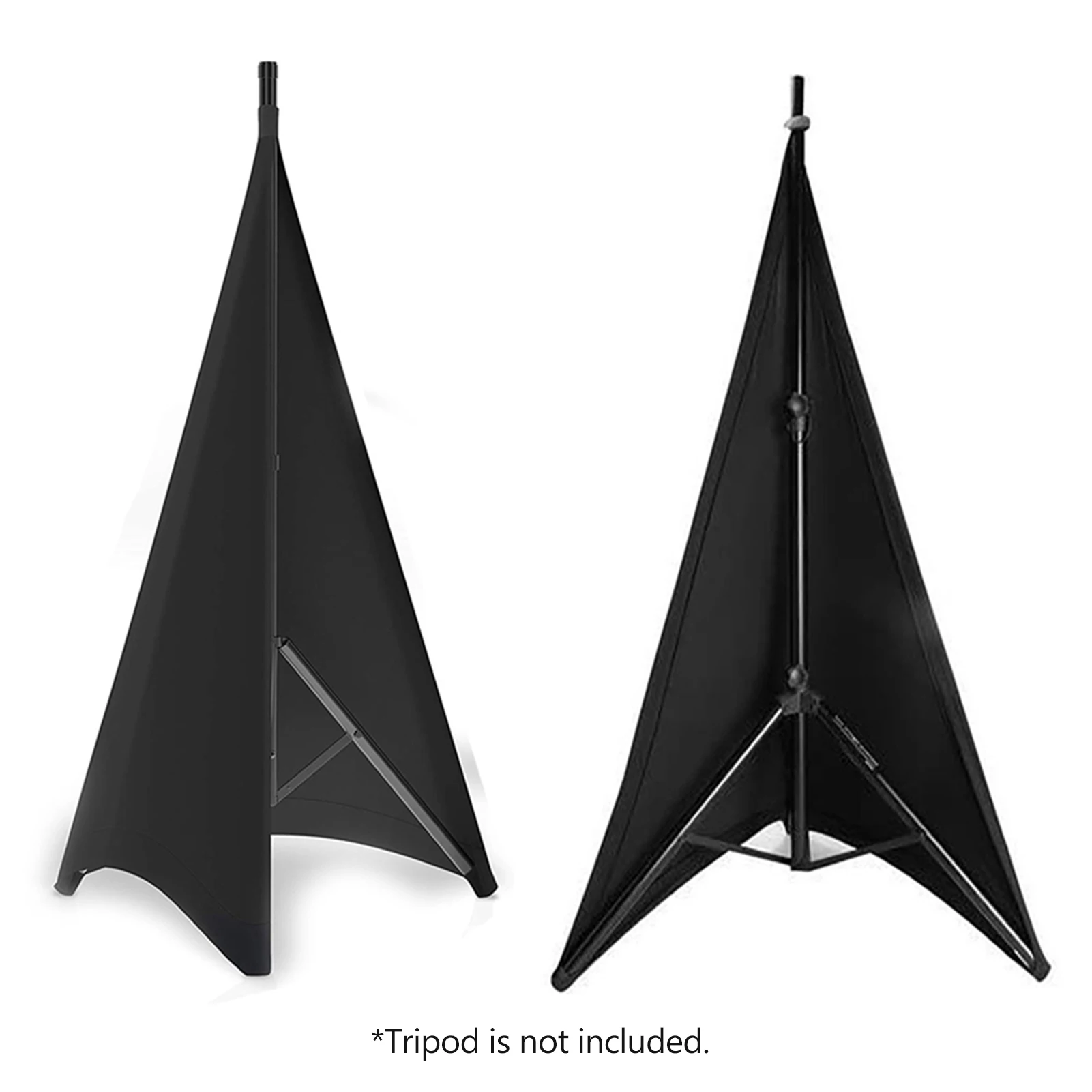 Universal Dj Light Speaker Stand Cover Triple Sided Tripod Skirt Scrim Stretchable Material (Tripod Not Included) | Спорт и