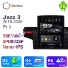 Ownice Android 10,0 для Honda Jazz 3 2015-2020, подходит для 3 автомобильных радио, Автомобильный мультимедийный видеопроигрыватель с GPS, головное устройство 4G LTE