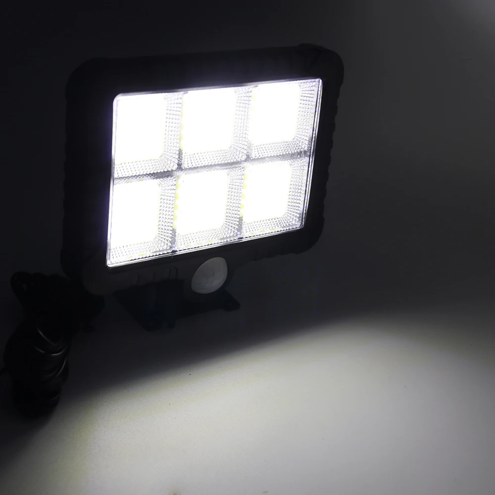 60 Вт 120 светодиодный солнечный Мощность настенный светильник со световым