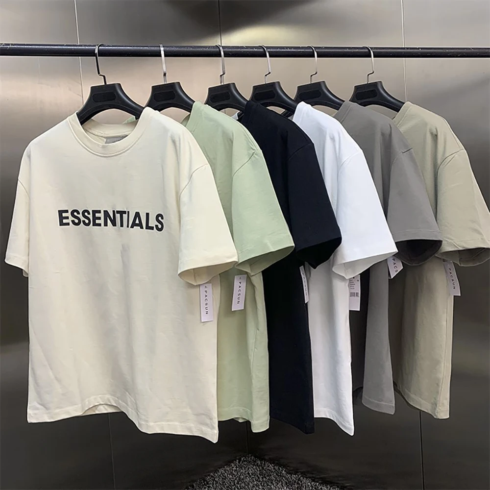 

Spring and summer men's T-shirt short-sleeved hip-hop oversized high-quality pure cotton essential 1:1 style top