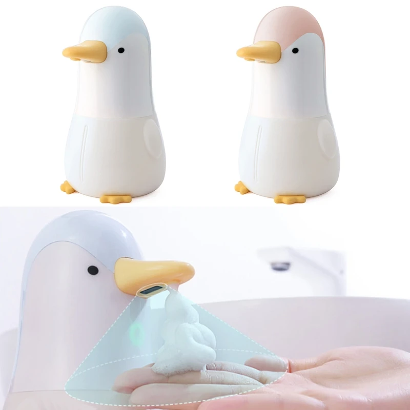 

Cute Penguin Automatic Soap Dispenser Touchless Induction Foam Bubble Washing Machine for Home Bathrooms, Kitchens,Coffee bar