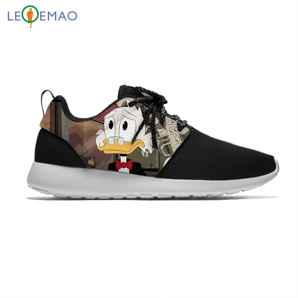 Спортивная обувь для мужчин кроссовки DuckTales аниме принт дети мальчики девочки