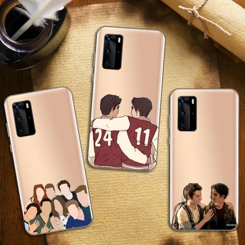 

Dylan O'Brien Teen Wolf Phone Case Transparent for Huawei honor nova c x 7 8 3 4 9 65g se v t play pro lite