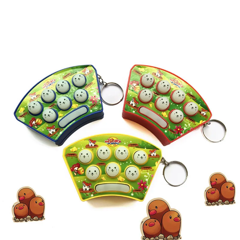 Kids Gift Hamster Game Player Mini Handheld game machine with key ring button battery | Электроника