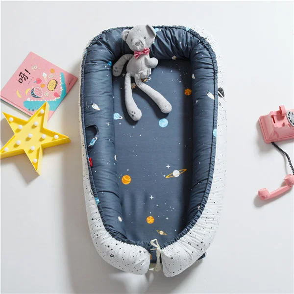 

Portable Baby bionic bed Nest Toddler Cotton Cradle Baby Bassinet Bumper Foldable Sleeper Pillow Cushion