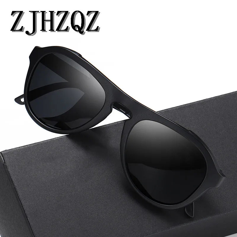 

ZJHZQZ Windproof Gothic Steampunk Sunglasses Polarized Men Women Brand Designer Vintage Pilot Driving Sun Glasses