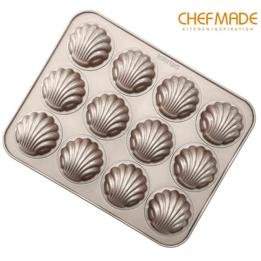 CHEFMADE Madeleine форма для выпечки тортов 12 полости с антипригарным покрытием
