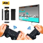 USB-флешка U8, игровая консоль 4K, HD-выход, эмуляторы CPS PS1, двойной беспроводной геймпад, контроллер, ТВ-игровая консоль