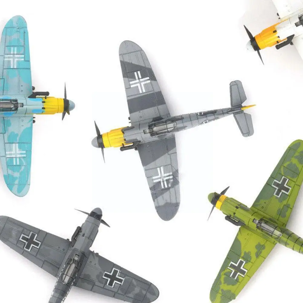 

4D World War II Fighter Assembled Model German BF109 Model Toy 1:49 Fighter Aircraft Military S5E7