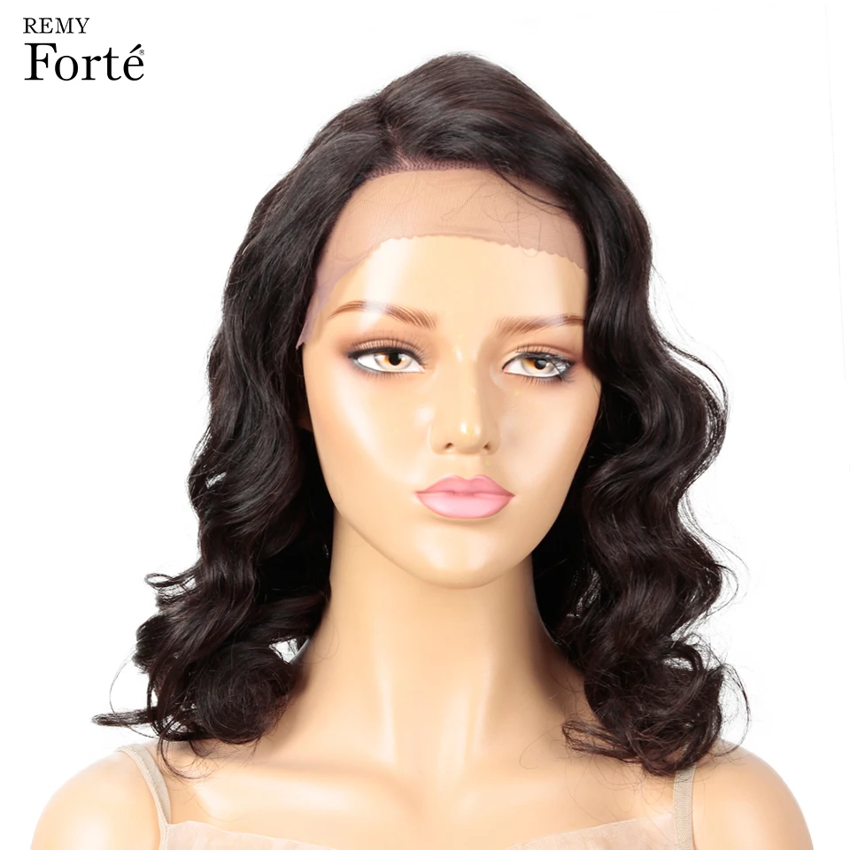 Remy Forte парики из натуральных волос на фронте 100% бразильские волосы человеческих с