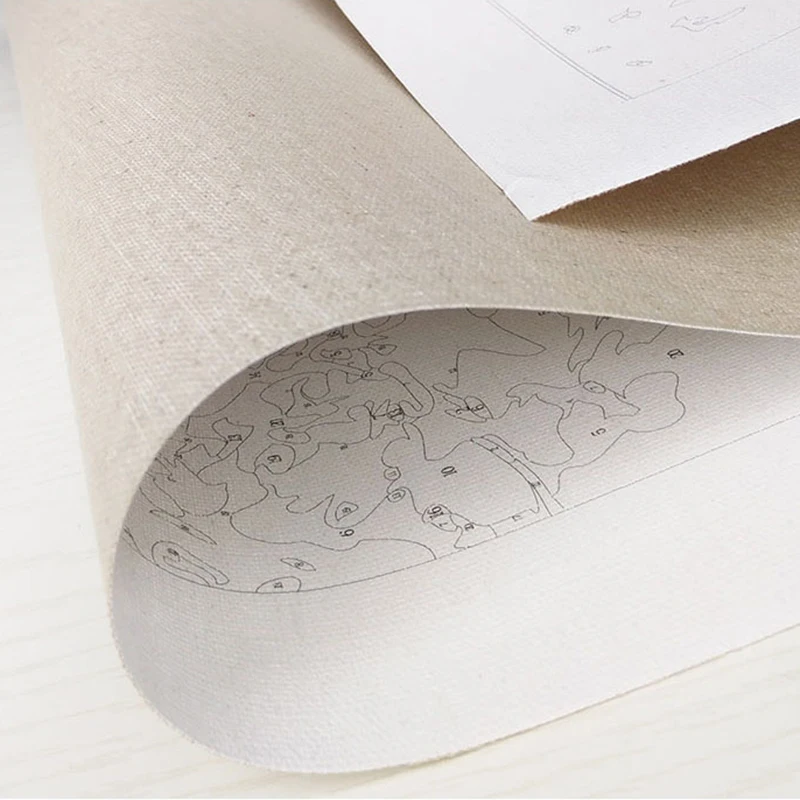 DIY Маленькая девочка живопись маслом Кот по номерам на холсте цифровые настенные