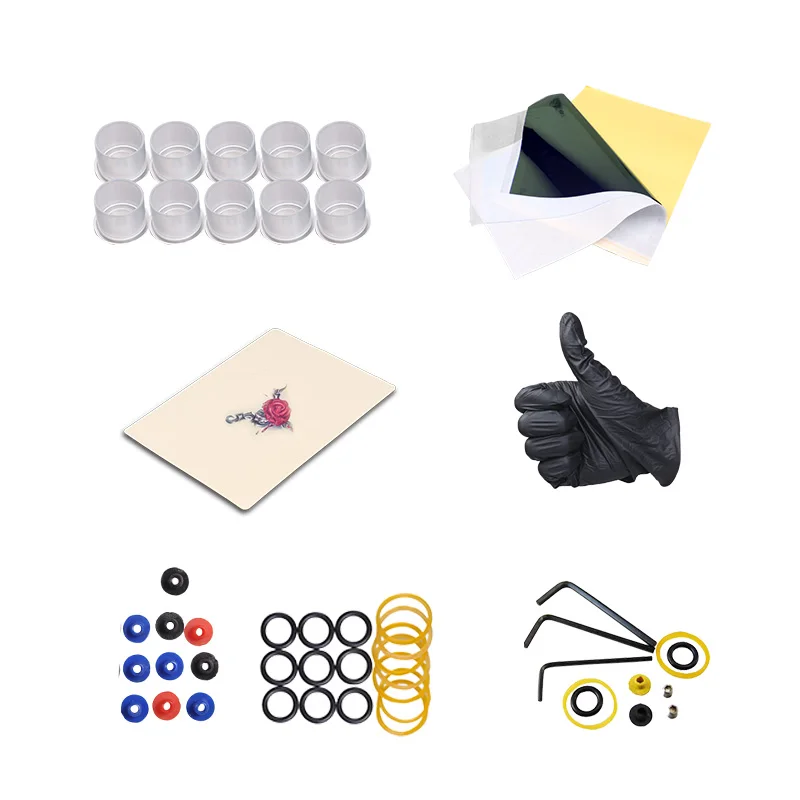 Полный набор татуировок 8 рулонов для обертывания пулеметы Комплекты