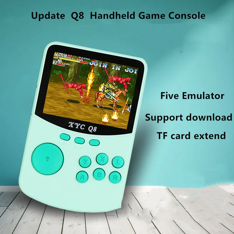 

Coolbaby New Q8 Retro Handheld Game Console Built in 500 Games support TF card TV Output For GBA SFC MD NES MAME Children Game