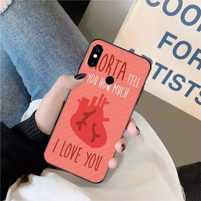 

Health heart Nurse Medical Medicine Phone Case For Xiaomi Redmi note 7 8 9 t max3 s 10 pro lite coque funda shell cover