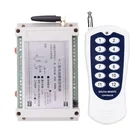 AC DC 12V 24V 48V 10A 12 channel RF беспроводной светильник с дистанционным управлением переключатель промышленныйСельскохозяйственная мощность вклвыкл 100m