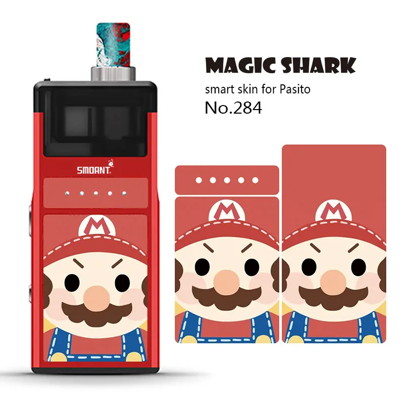 Сверхтонкая пленка Magic Shark для пасио вейп наклейка чехол Smoant Pasito|Наклейки