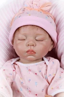 21 lifelike reborn silicone baby doll vinyl doll sleeping newborn girl boy toy silicone reborn baby dolls girl toys for kids
