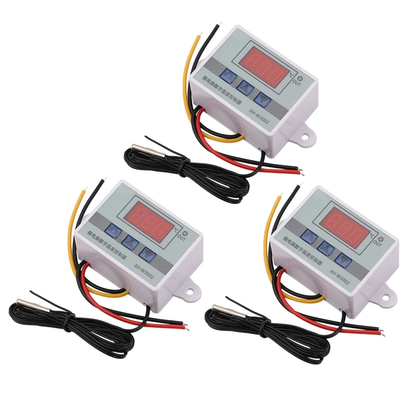 

220V Профессиональный W3002 цифровой светодиодный регулятор температуры 10A регулятор термостата XH-W3002