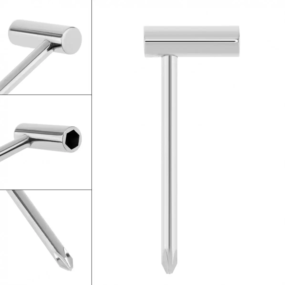 Гаечный ключ для гитарной фермы стандартный внутренний диаметр 7 мм серебристый