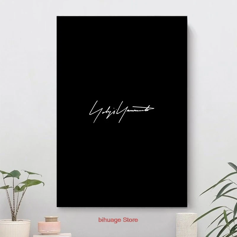 

Yohji yamamoto черные постеры и принты Классическая фигурка Настенная картина на холсте картины для украшения дома