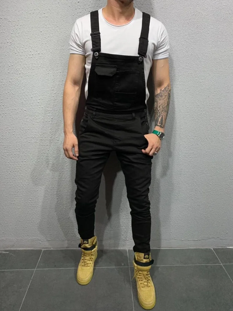 

Men Jeans Safari Style Full Length Pencil Pants Skinny Denim Jeans Plus Size Male Slim Fit Jeans Overalls Trousers Autumn Spring