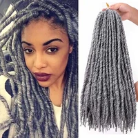 synthetic16 20inch soft dreadlocks crochet braids knotless jumbo dreads ombre color synthetic faux locs braiding hair extensions
