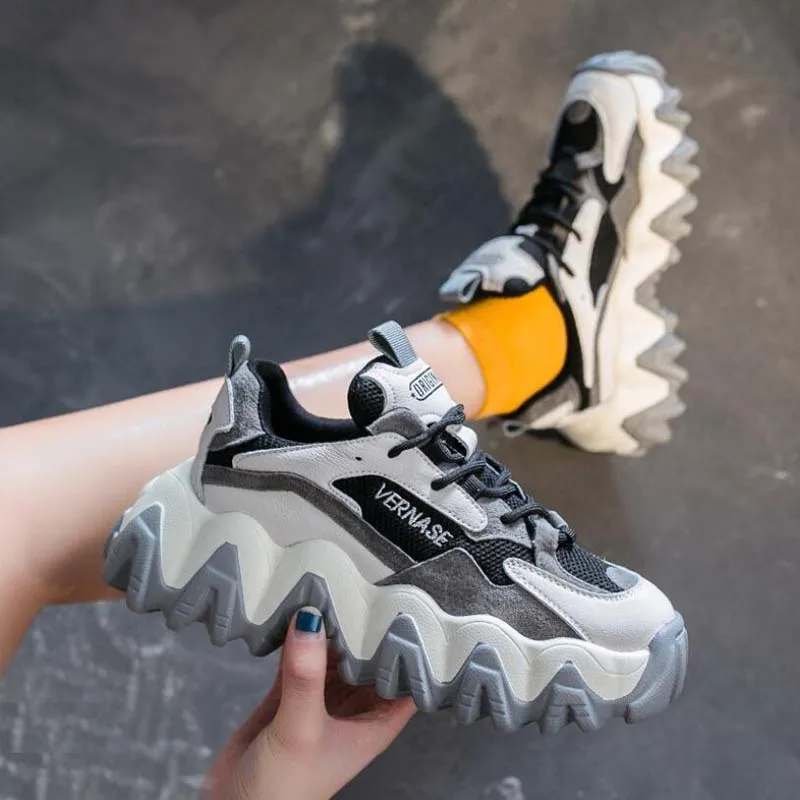 

Женская Весенняя обувь, новинка 2021, повседневная спортивная обувь на толстой подошве, модная женская обувь