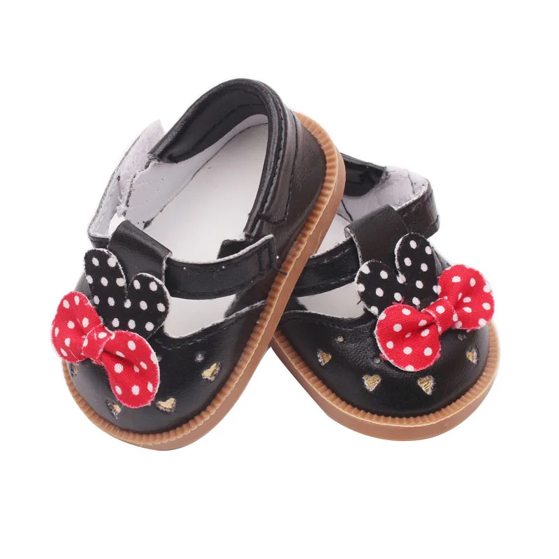 Factory Direct Price Pink/Silver/Black Bow-knot Shoe For 18 inch American Doll Girl Children Gift Shoes | Игрушки и хобби