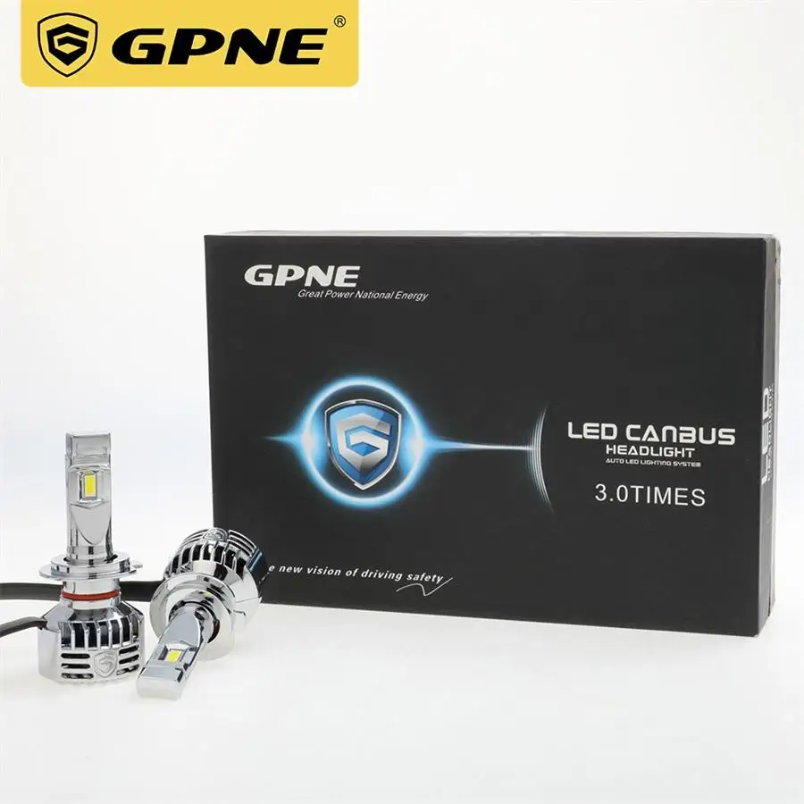 

led lights car accessories GPNE car led headlight super bright R4 110W/12000LM H4 LED H7 9005 9006 h11 led headlights