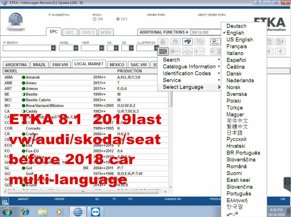 Горячие Vas 5054A Odis 5,16 программное обеспечение с инженером 9,22 ETKA 8,1 и Elawin 6,0 VASPC 19,01 VAG ODIS 5.0.4 поддержка онлайн входа