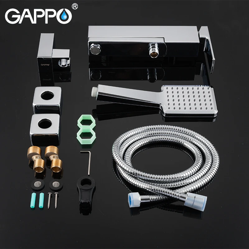 GAPPO смеситель для ванны душа набор ванная комната верхний дождь душ настенный