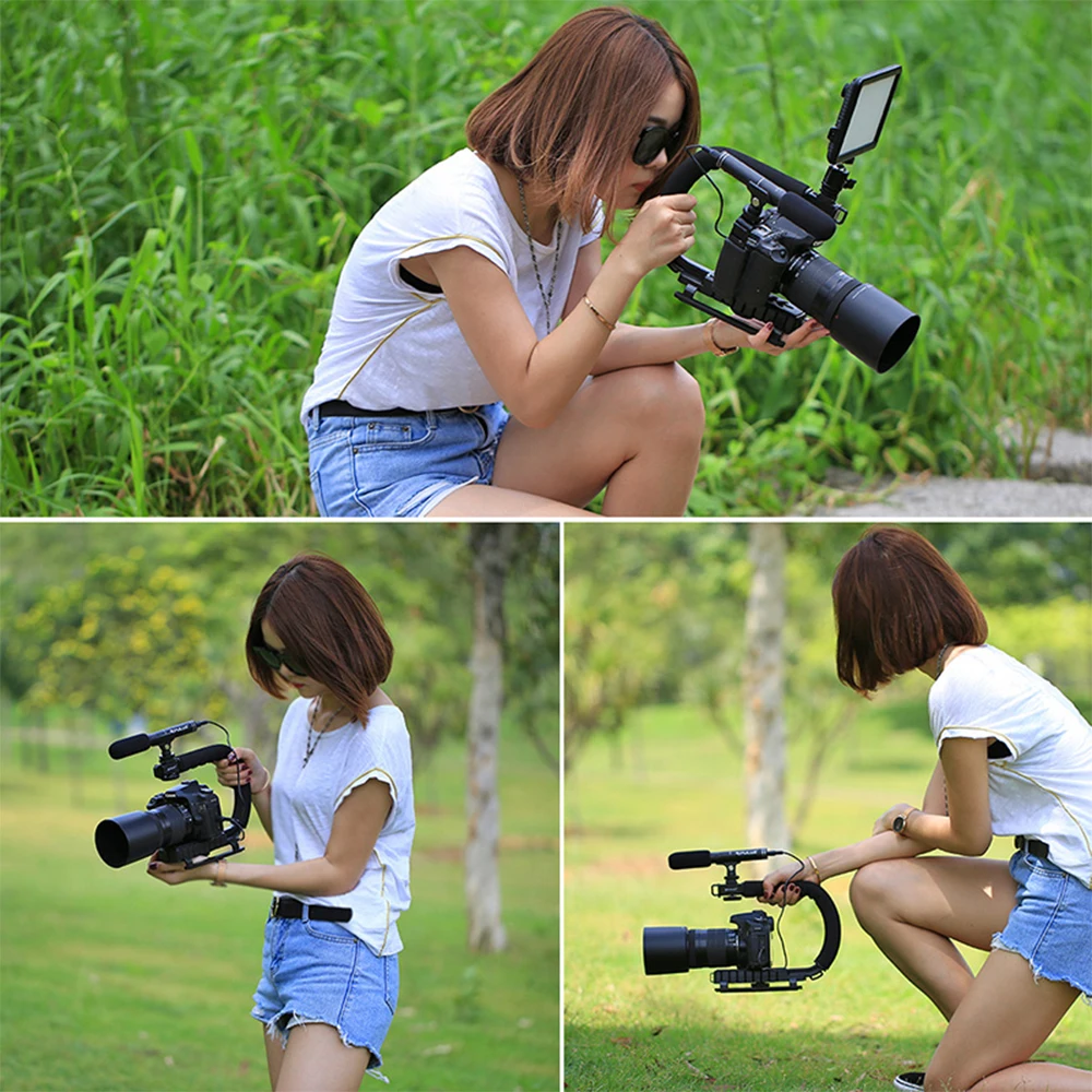 Ручной Стабилизатор U-образной формы стабилизатор Steadicam рукоятка для телефона DSLR