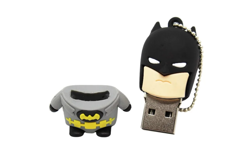 Текстовый я мультфильм 64GB Милый Супермен, Халк флэш Бэтмен USB флэш-накопитель 4GB 8GB 16GB 32GB Флешка USB 2,0 Usb флешка