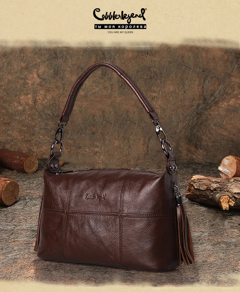 Cobbler Legend Hobo женская сумка, женская сумка из натуральной кожи с кисточками, сумка через плечо, маленькая сумка-тоут, кошелек