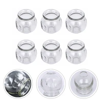 6 pcs fire glass cupping chinese medical glass cupping instrument treatment kit for health care vacuum cupping therapy jar