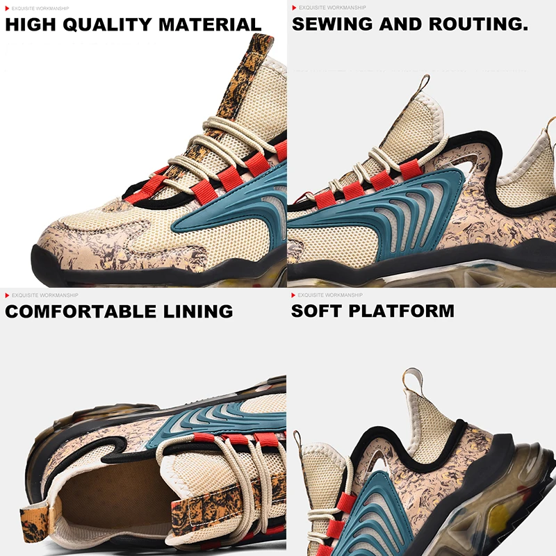 Fashion Classic Men Sneakers Air Chshion Brand Running Shoes for Men Graffiti Sport Shoes High Quality Men Footwear Trainer