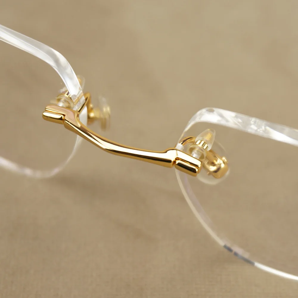 Оправа для очков компьютера многогранные прозрачные очки мужчин роскошная