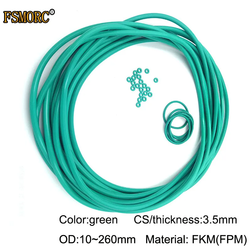 

Уплотнительные кольца FKM FSMORC OD10mm~260mm*3.5mm