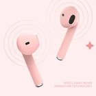 Беспроводная гарнитура Macaron color TWS, Bluetooth 5,0, спортивные наушники-вкладыши, гарнитура с зарядным чехлом, подходит для всех смартфонов