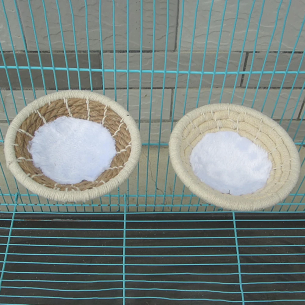 Хлопчатобумажная веревка Птичье гнездышко Попугай Игрушка висячая кровать для