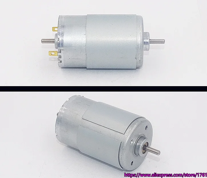 Новый двойной выходной вал постоянного тока 12 В 24 550 555 большой мощности круглый ~ |