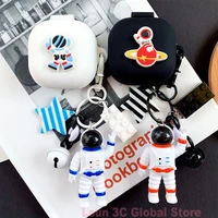 cute cosmic astronaut silicone cover for samsung galaxy buds live 2020 case bluetooth earphone case protective box headset bag