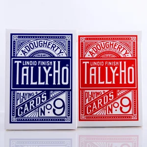 1 шт. Оригинал Tally-Ho  9 колода Волшебная карта веер или круглая спина игральные карты покер сценические фокусы для профессионального мага